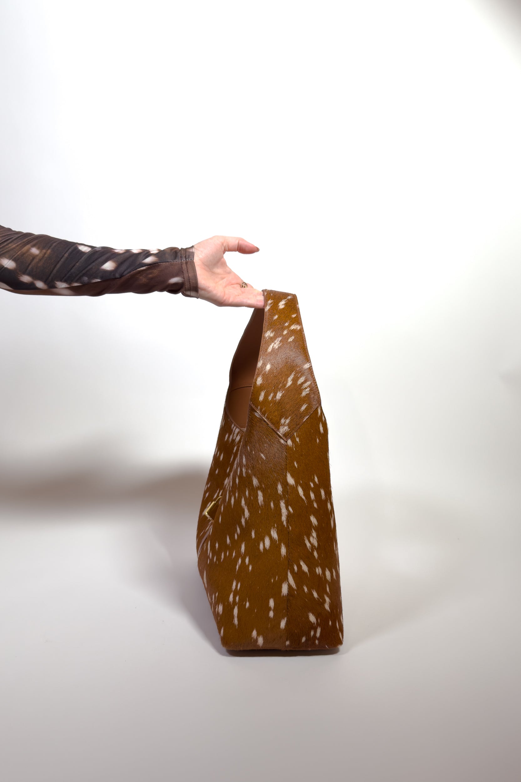 Limited Edition: Natasha Shoulder Tote Bag in Luxe Deer (Pre-Order)