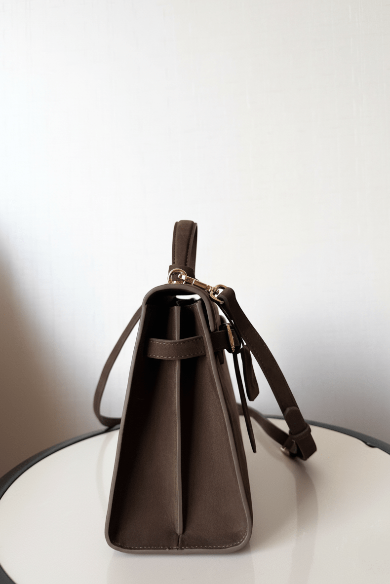 Limited Edition: Lara in Bitter Chocolate Suede - Seyclair