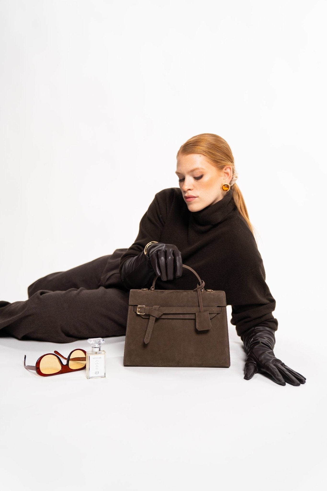 Limited Edition: Lara in Bitter Chocolate Suede - Seyclair