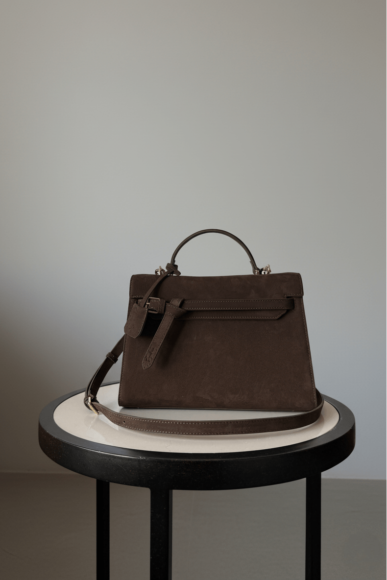 Limited Edition: Lara in Bitter Chocolate Suede - Seyclair