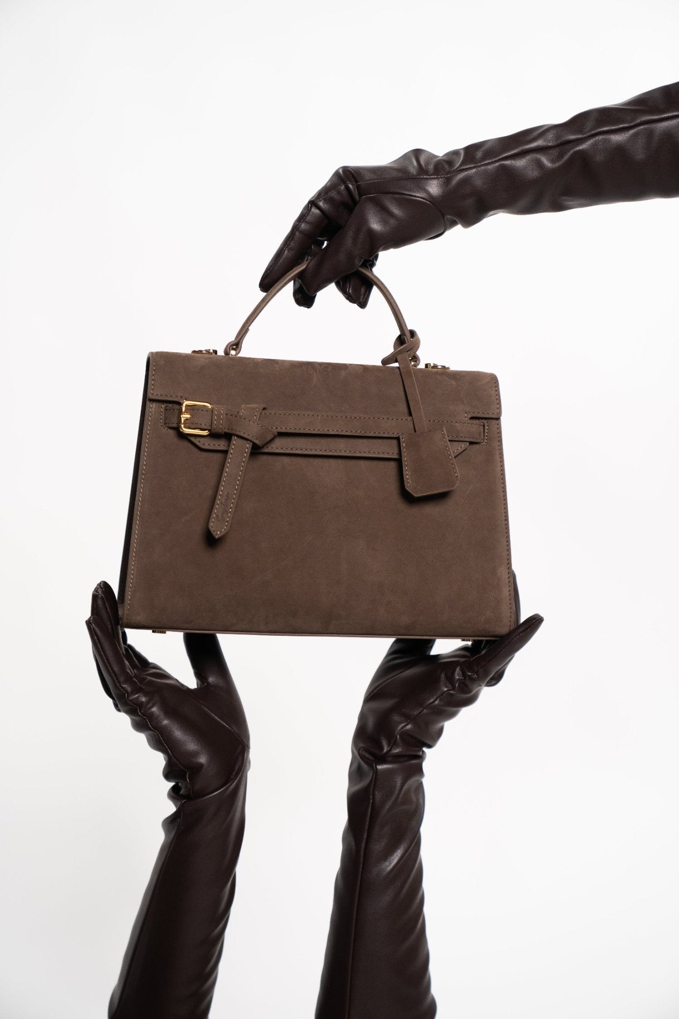 Limited Edition: Lara in Bitter Chocolate Suede - Seyclair