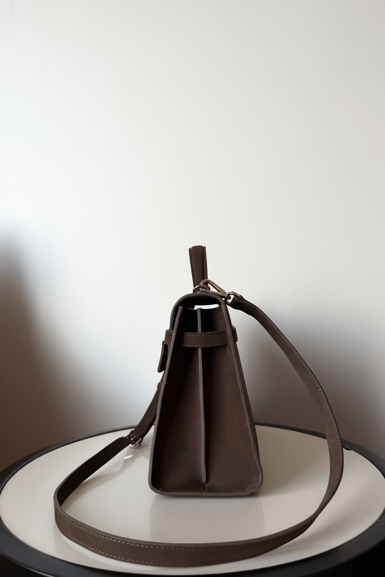 Limited Edition: Lara in Bitter Chocolate Suede - Seyclair