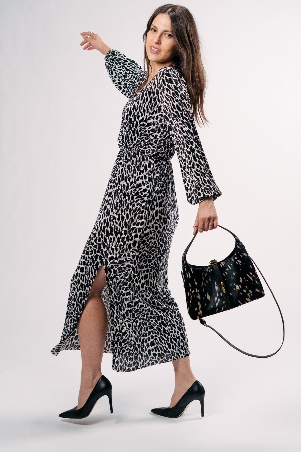 Limited Edition: Natasha Petite Bag in Noir Deer - Seyclair