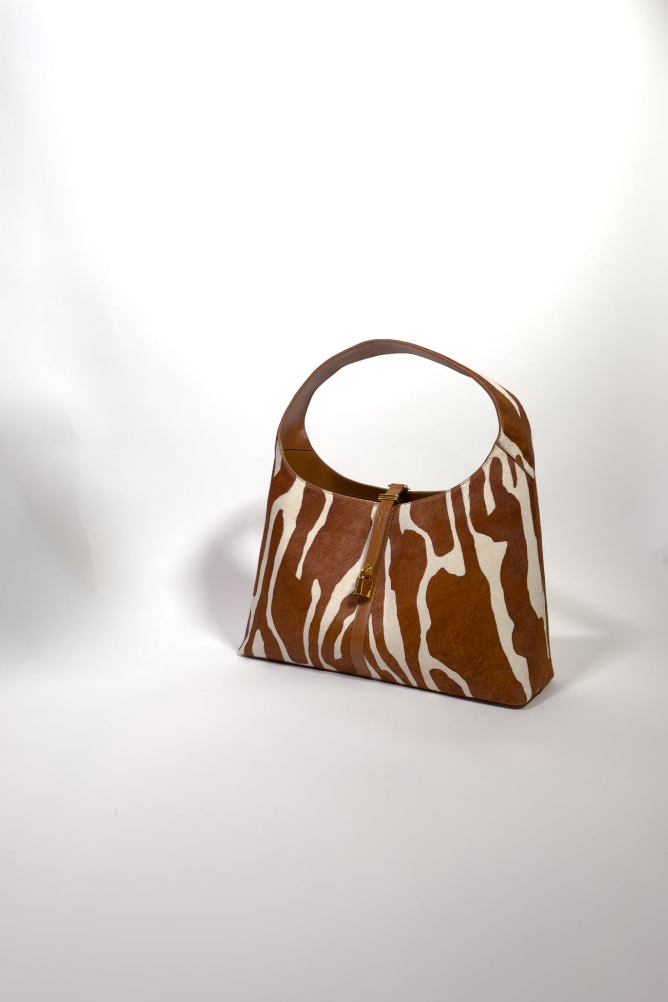 Limited Edition: Natasha Shoulder Tote Bag in Chestnut Zebra (Pre-Order) - Seyclair