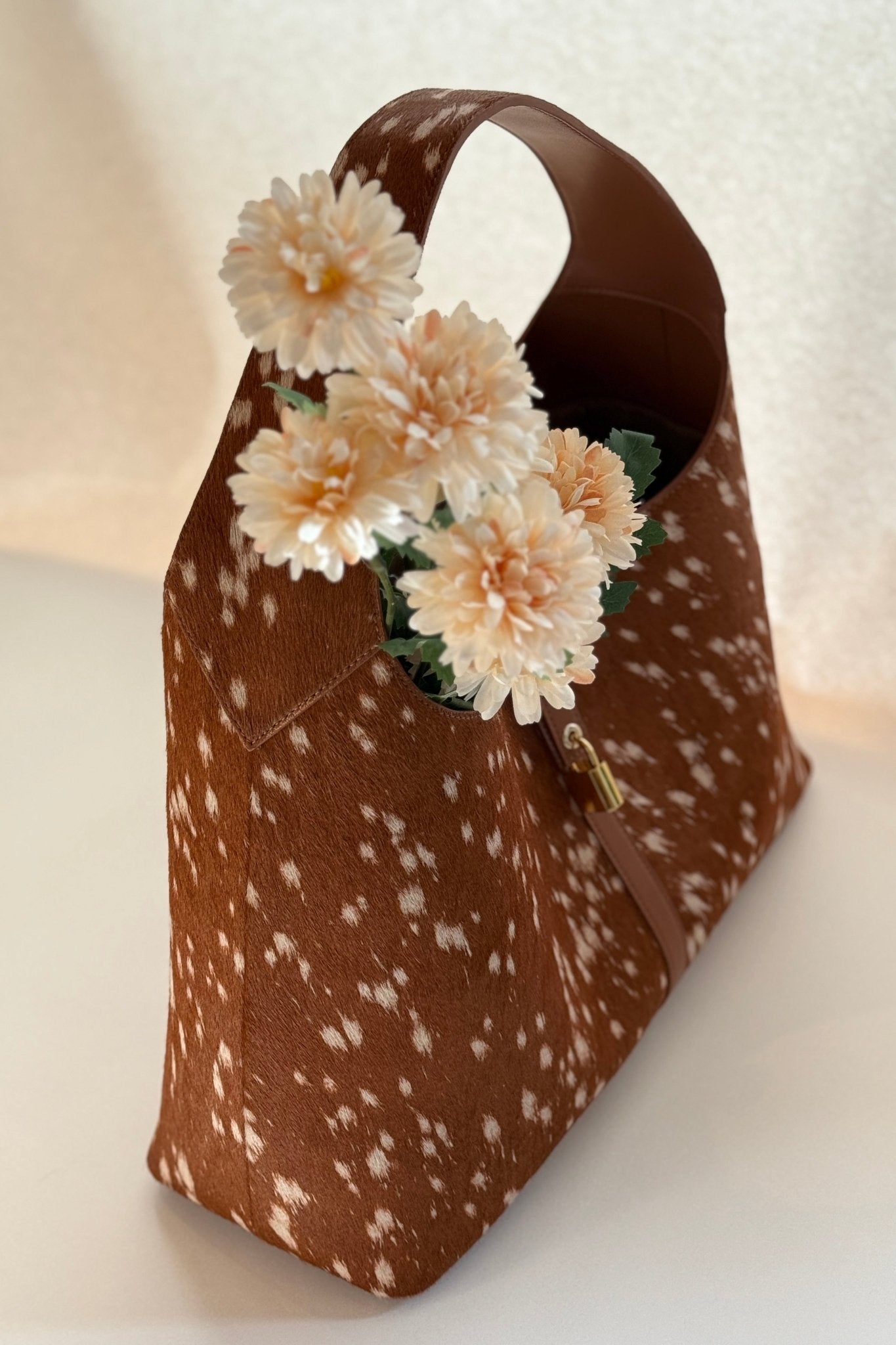 Limited Edition: Natasha Shoulder Tote Bag in Deer (Pre - order) - Seyclair