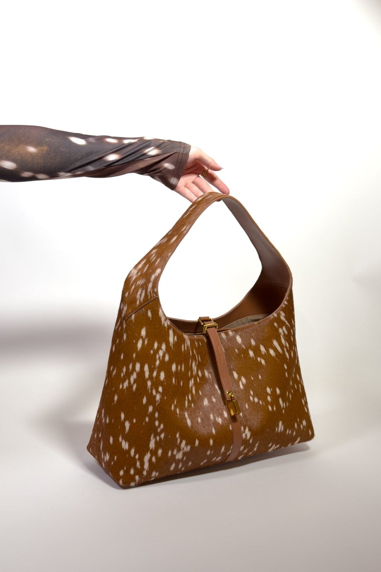 Limited Edition: Natasha Shoulder Tote Bag in Luxe Deer (Pre-Order) - Seyclair