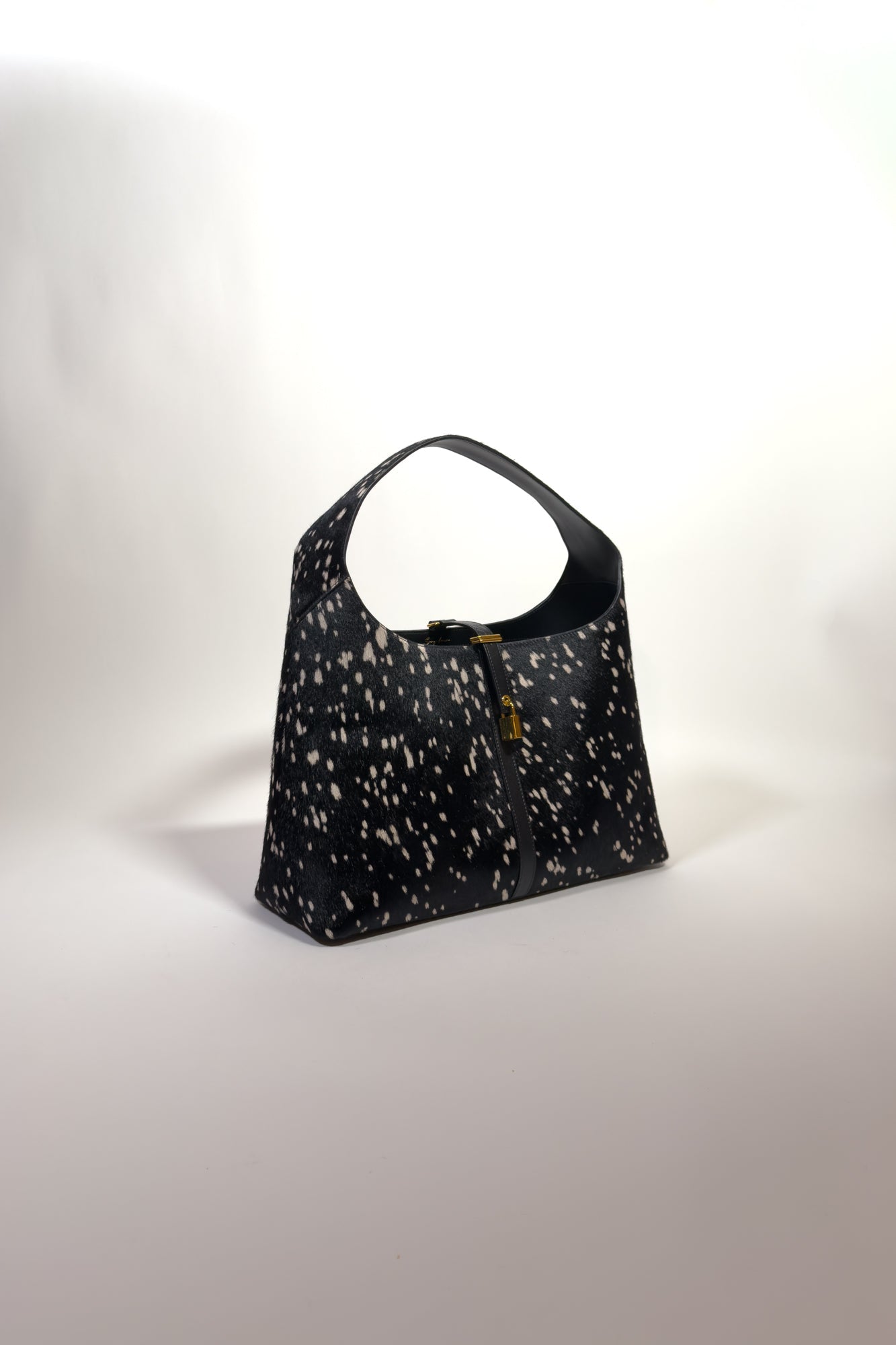 Limited Edition: Natasha Shoulder Tote Bag in Luxe Noir Deer (Pre-Order) - Seyclair