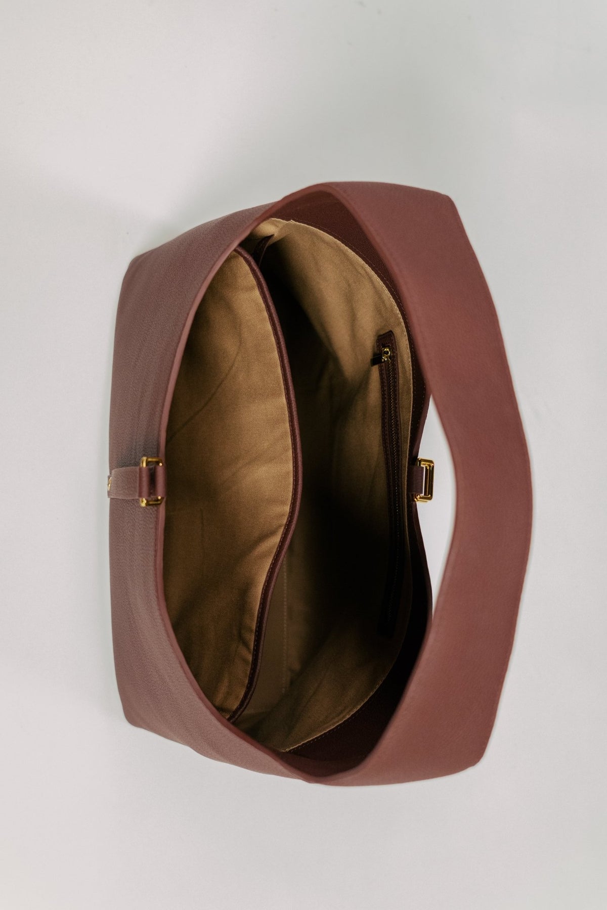 Natasha Shoulder Tote Bag in Mocha - Seyclair