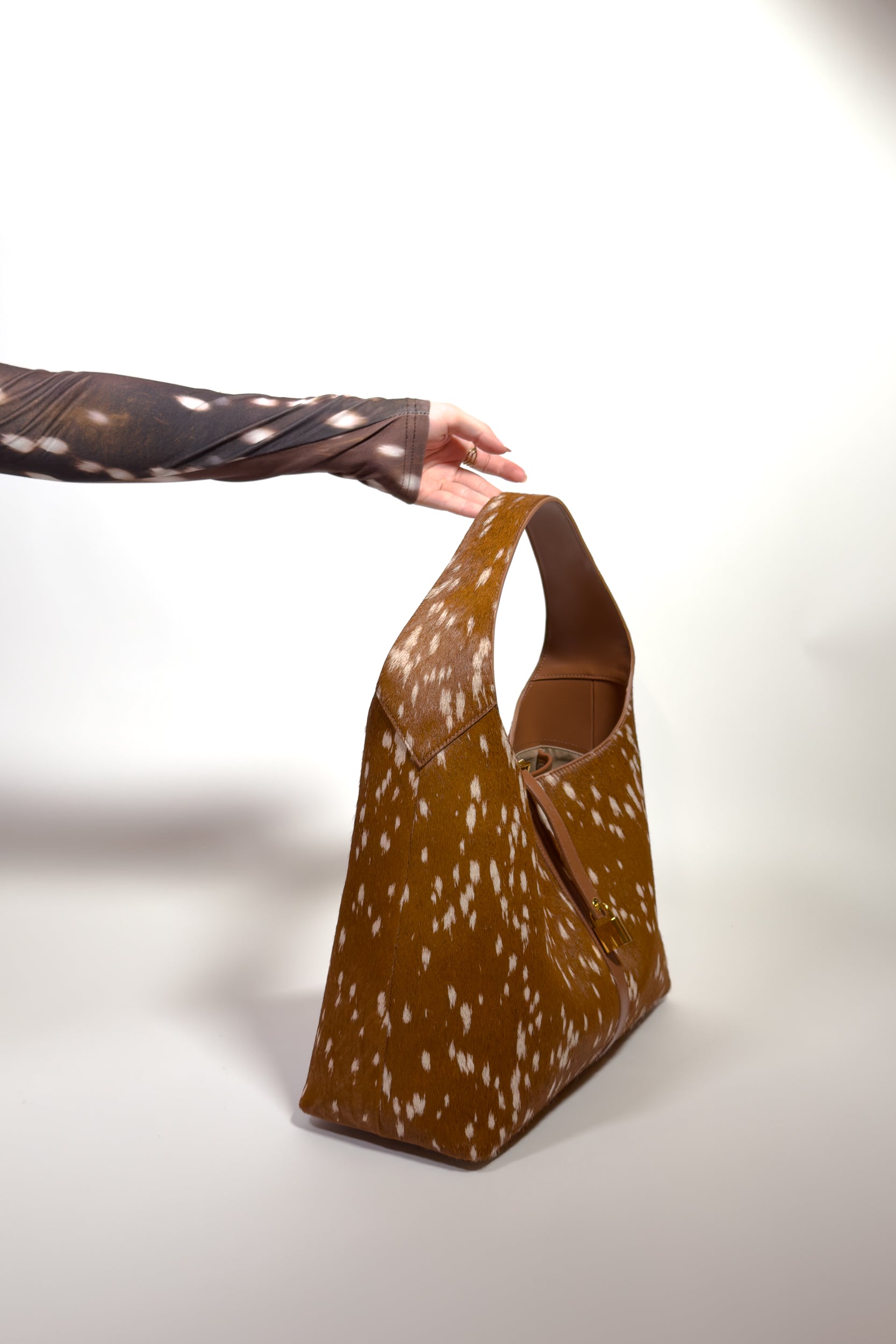 Limited Edition: Natasha Shoulder Tote Bag in Luxe Deer (Pre-Order)