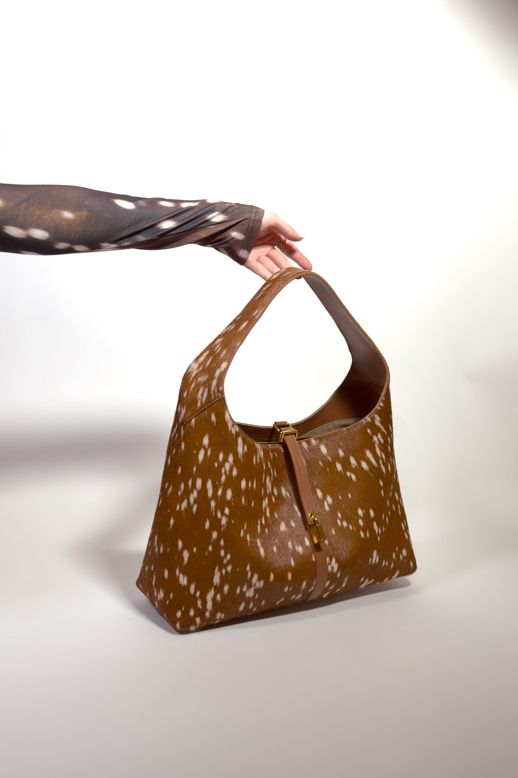 Limited Edition: Natasha Shoulder Tote Bag in Luxe Deer (Pre-Order)