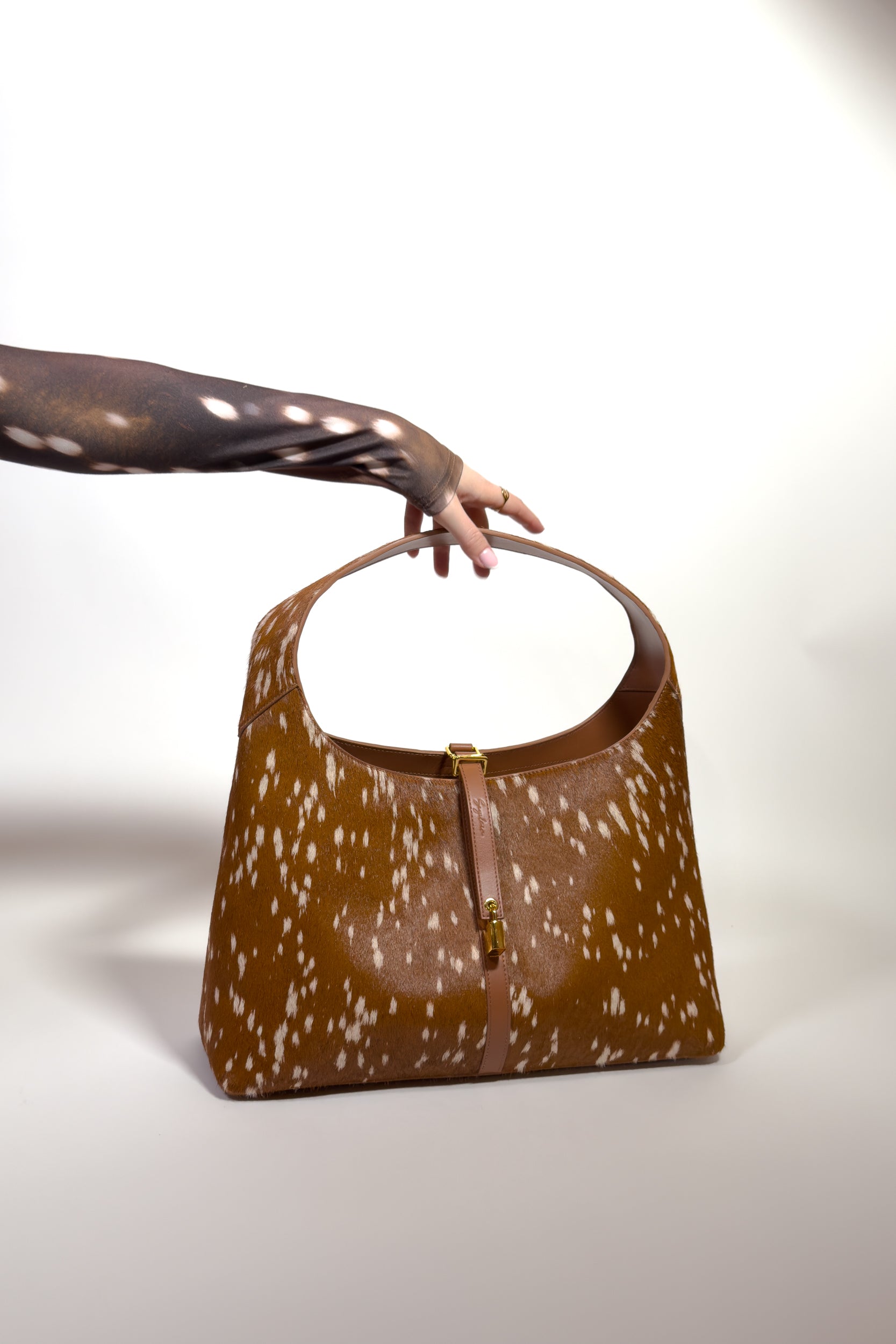 Limited Edition: Natasha Shoulder Tote Bag in Luxe Deer (Pre-Order)