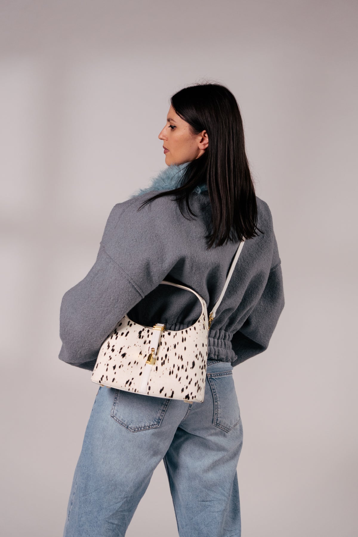 Limited Edition: Natasha Petite Bag in Dalmatian (Pre-order)