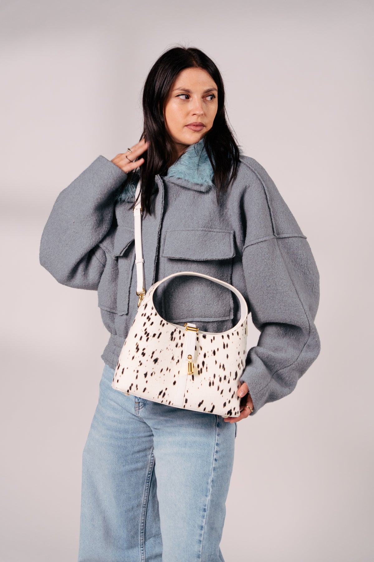 Limited Edition: Natasha Petite Bag in Dalmatian (Pre-order)
