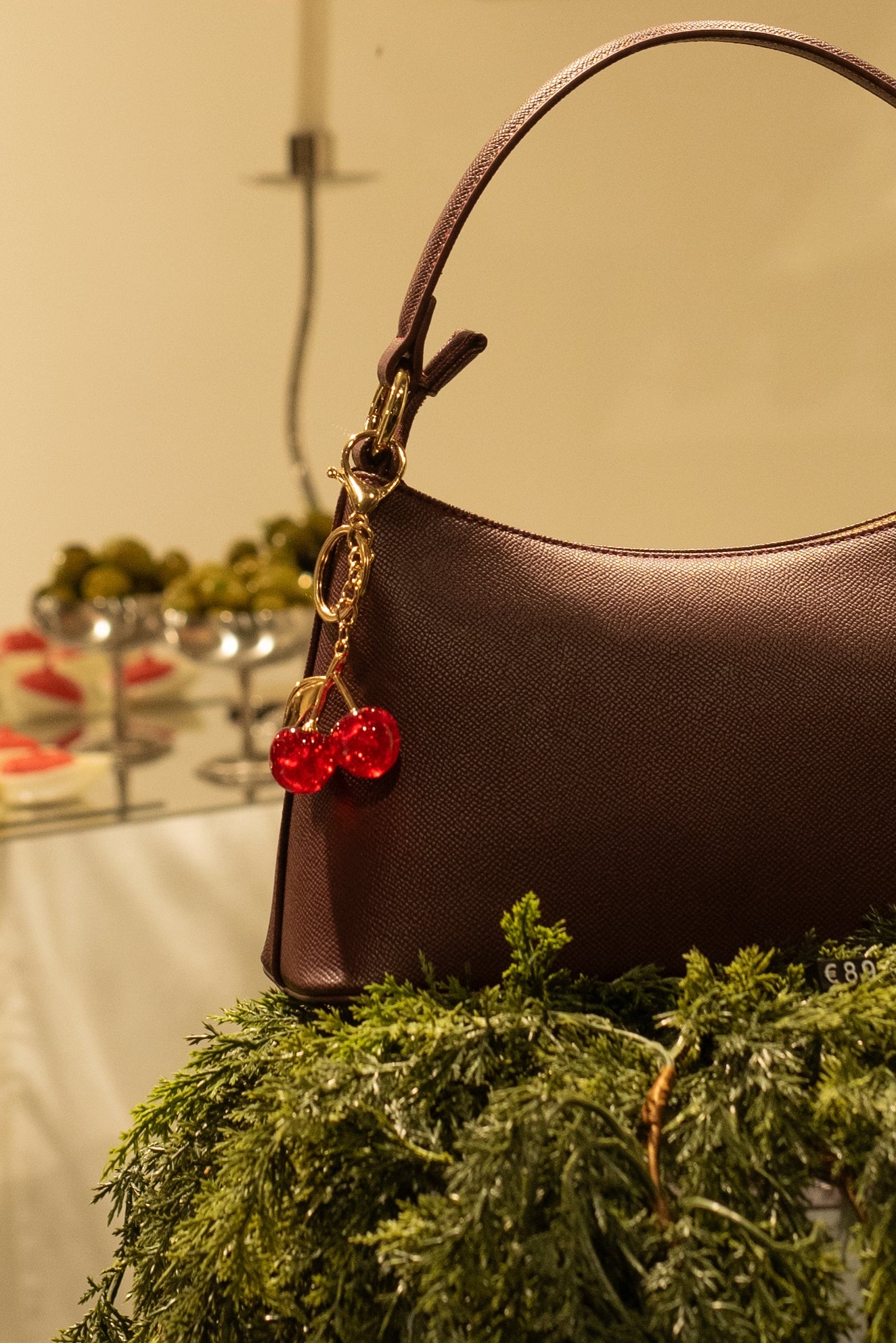 Cherry On Top Bag Charm - Seyclair