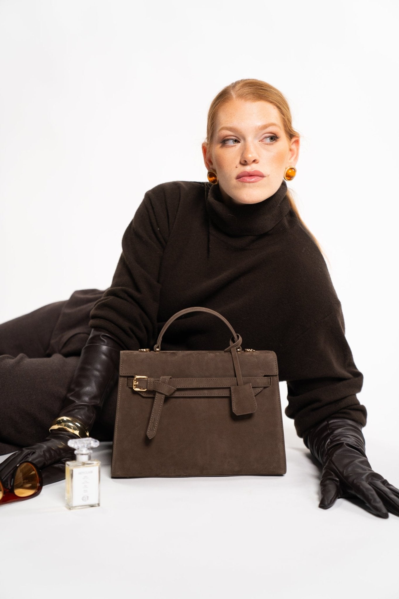 Limited Edition: Lara in Bitter Chocolate Suede - Seyclair