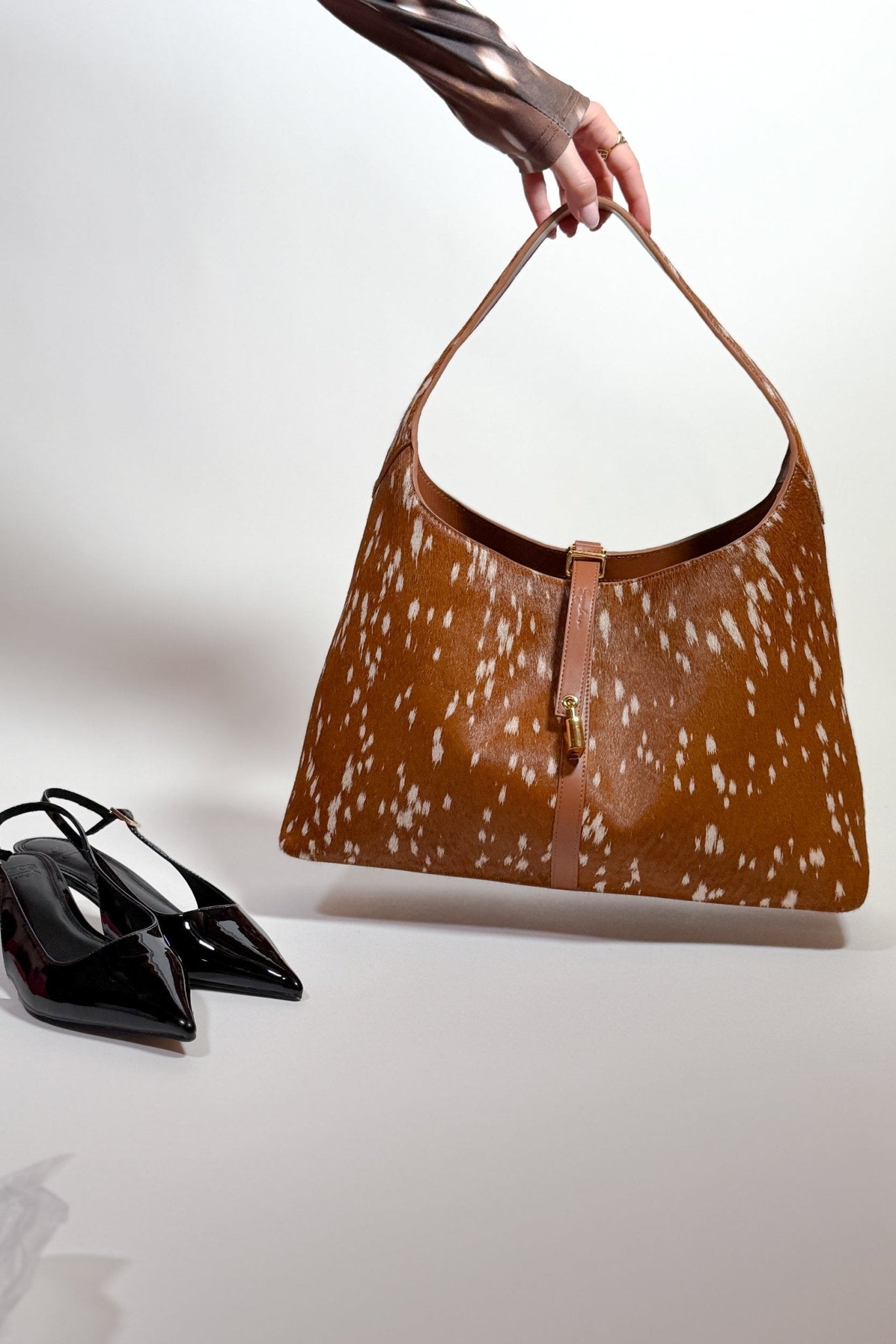 Limited Edition: Natasha Shoulder Tote Bag in Luxe Deer (Pre-Order) - Seyclair