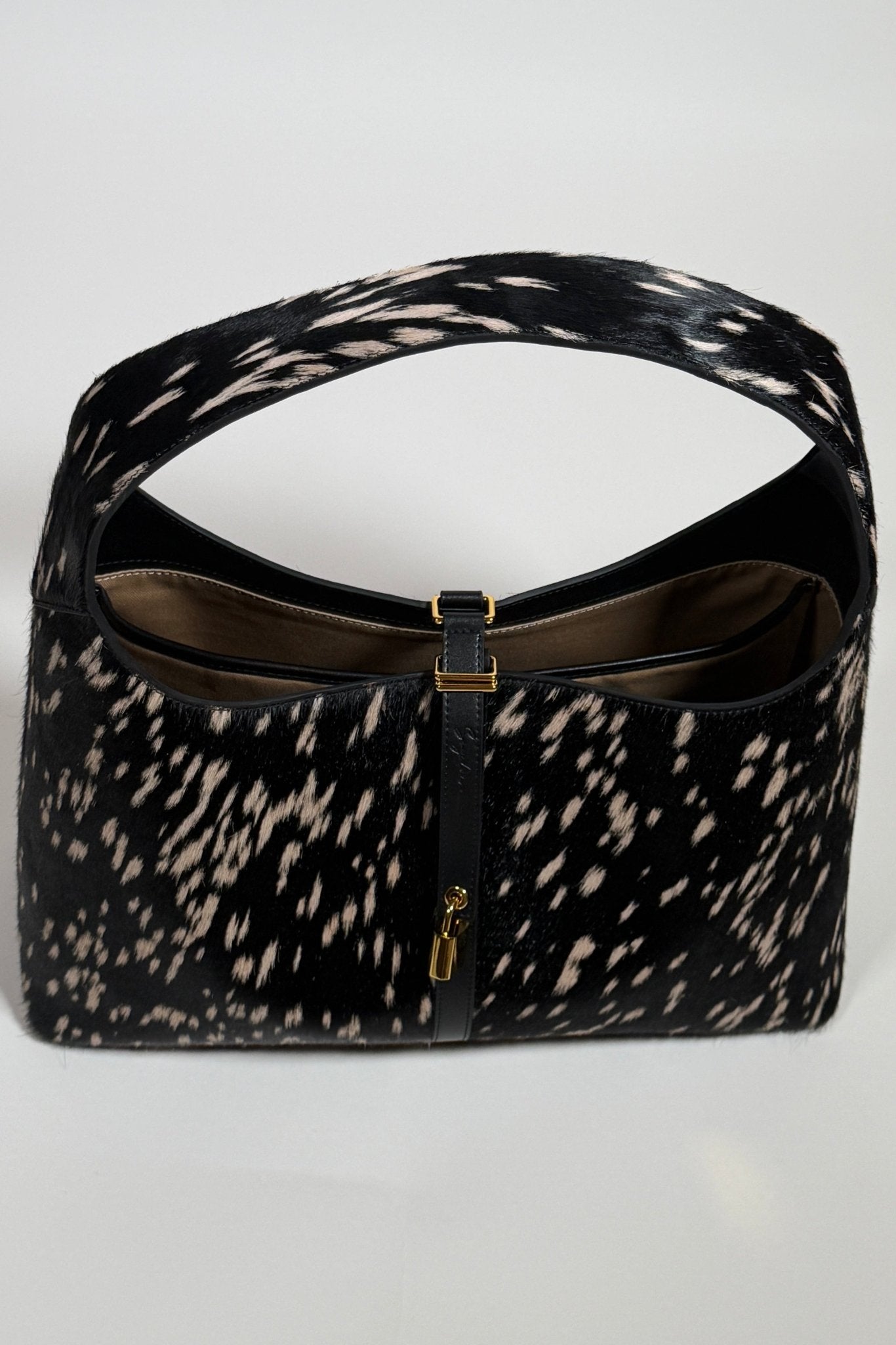 Limited Edition: Natasha Shoulder Tote Bag in Noir Deer (Pre - order) - Seyclair