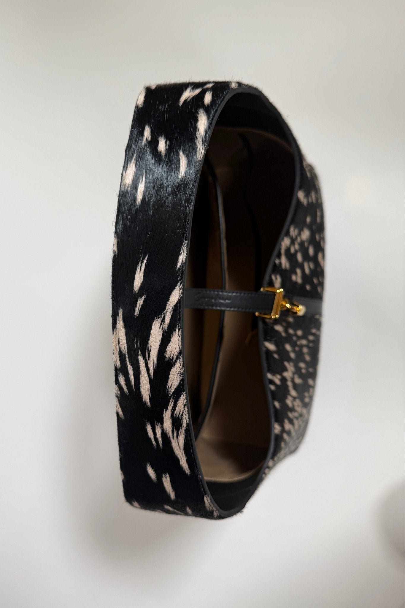 Limited Edition: Natasha Shoulder Tote Bag in Noir Deer (Pre - order) - Seyclair