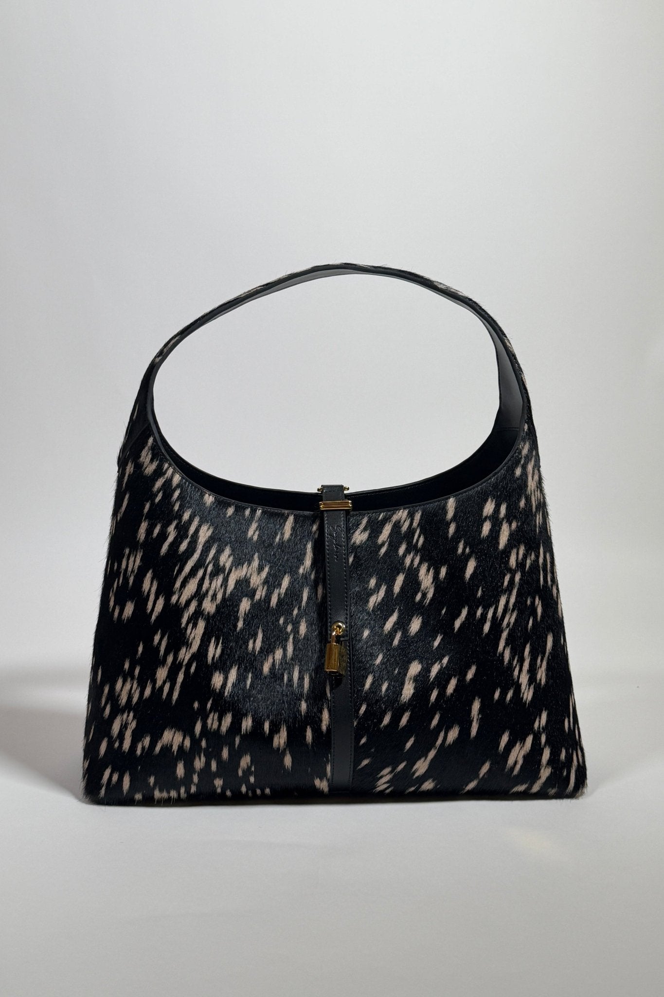 Limited Edition: Natasha Shoulder Tote Bag in Noir Deer (Pre - order) - Seyclair