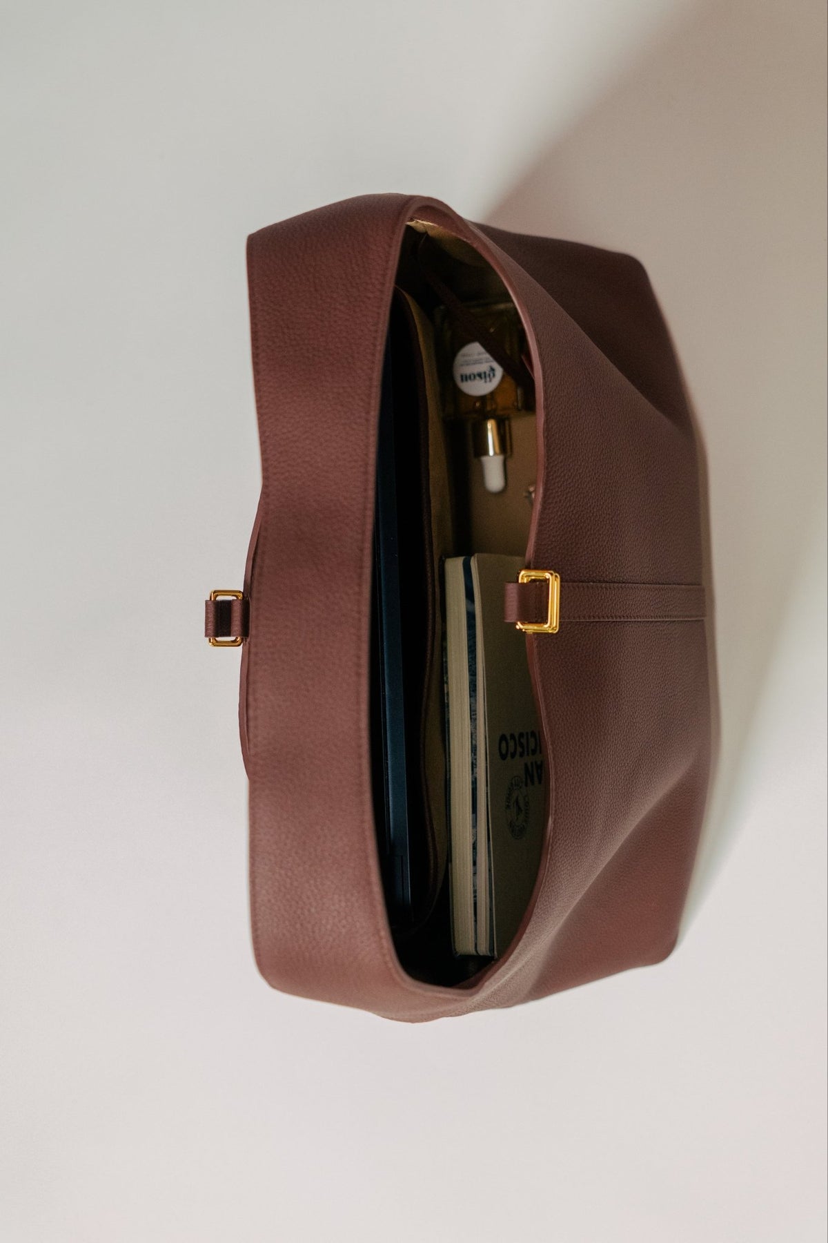 Natasha Shoulder Tote Bag in Mocha - Seyclair
