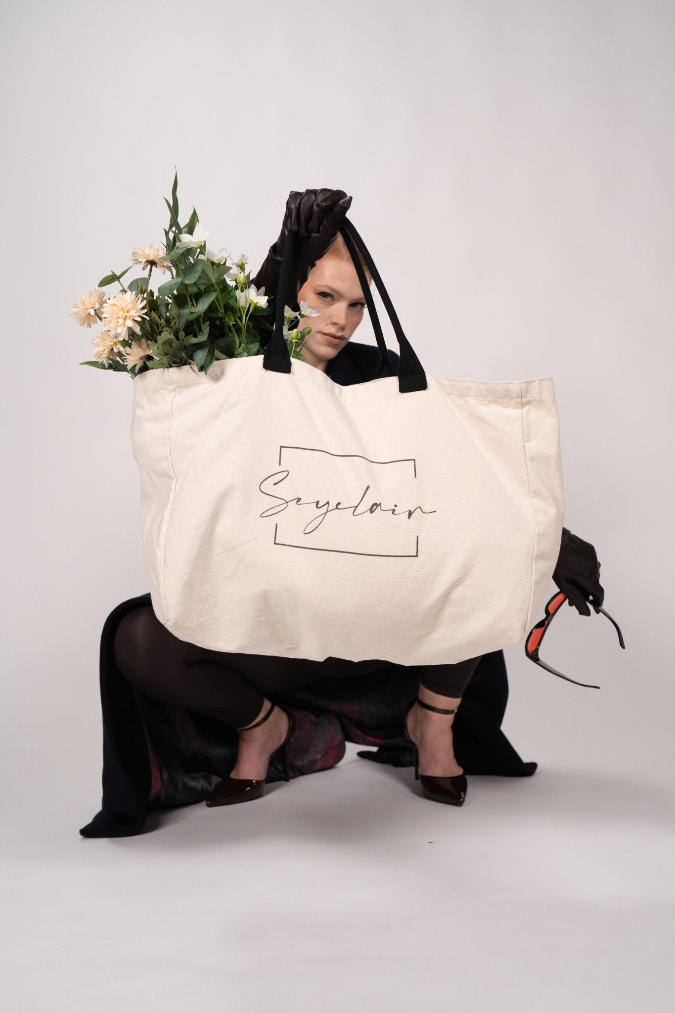 Pearl XL Canvas Tote Bag - Seyclair