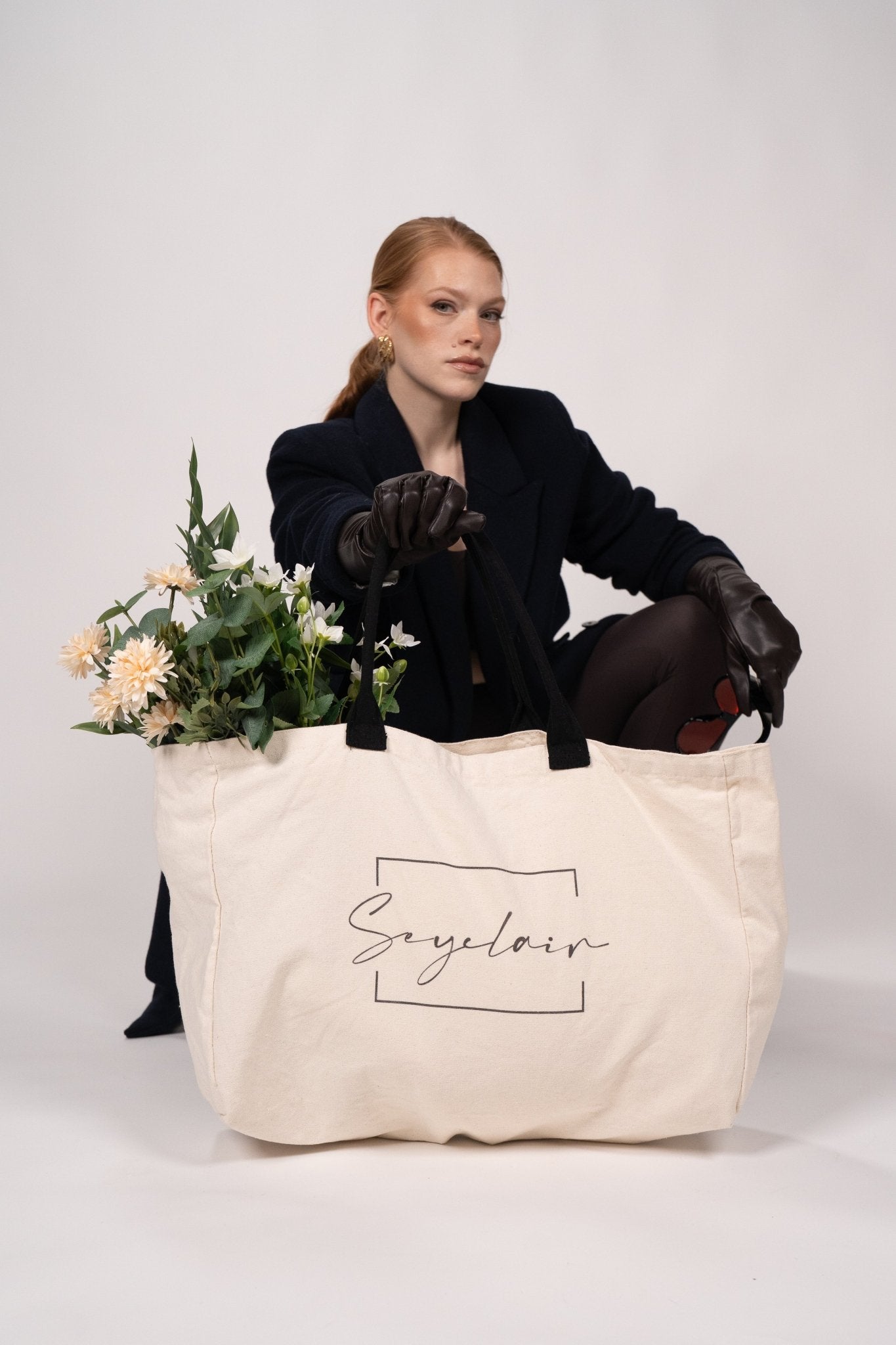Pearl XL Canvas Tote Bag - Seyclair