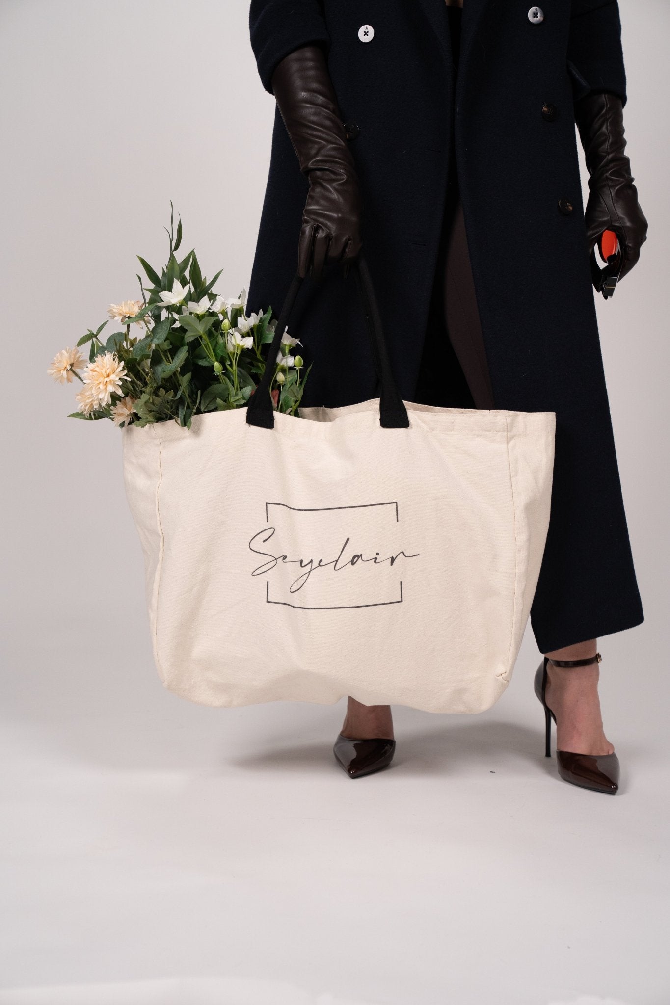 Pearl XL Canvas Tote Bag - Seyclair