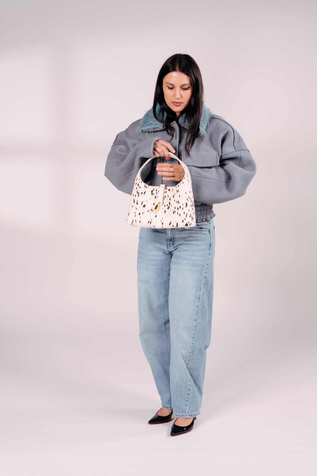 Limited Edition: Natasha Petite Bag in Dalmatian (Pre-order)